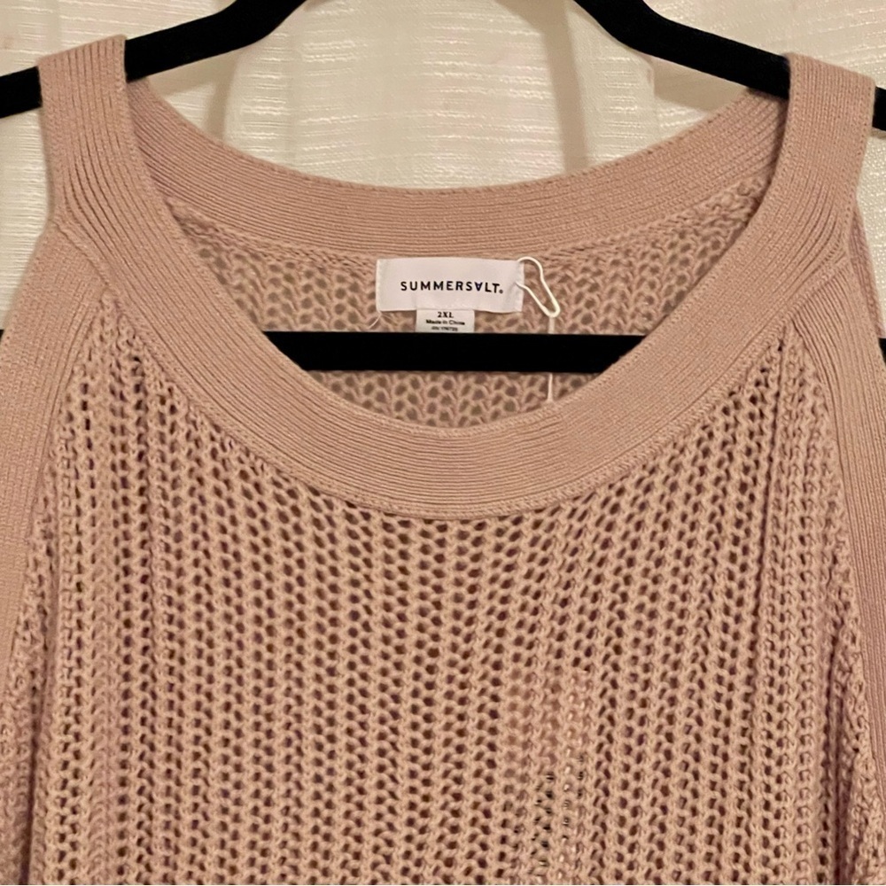 Summersalt Crochet High Neck Dress/Swim Cover Up, Open Knit NEW W TAGS, 2XL - Picture 11 of 14